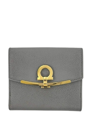 Ferragamo Pre-Owned 2000-2026 Leather Gancini French Wallet small wallets - Grey
