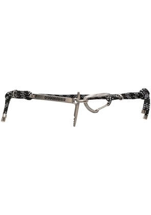 DSQUARED2 carabiner fastening rope belt - Black