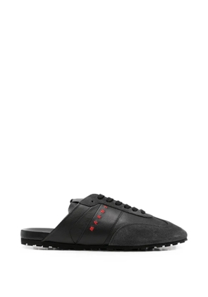 Marni Softy Socce logo-print leather sneakers - Black