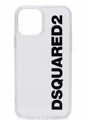 DSQUARED2 logo-print iPhone 12 pro case - White