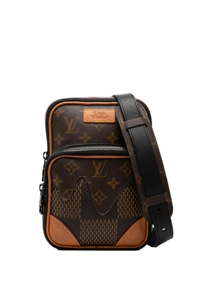 Louis Vuitton Pre-Owned 2020 Nigo Giant Damier Ebene Monogram Nano Amazone crossbody bag - Brown