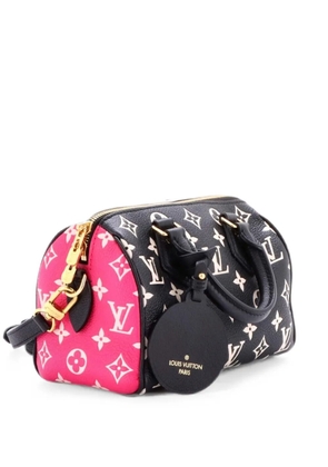 Louis Vuitton Pre-Owned Speedy Bandouliere Bag Spring in the City Monogram Empreinte Leather 20 crossbody bag - Black