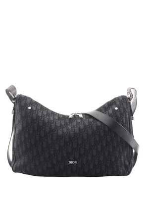 Christian Dior Pre-Owned 2025 Large Oblique Canvas Slider Zipped Hobo crossbody bag - Black