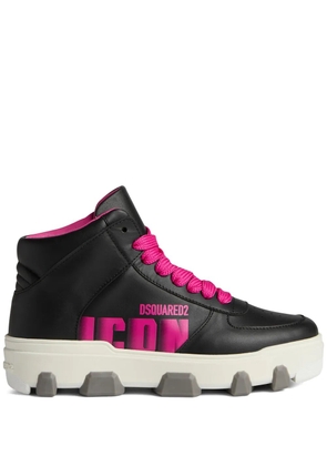 DSQUARED2 Icon-motif lace-up sneakers - Black