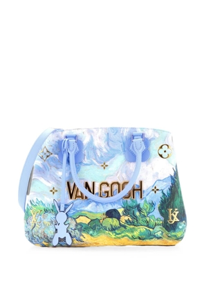 Louis Vuitton Pre-Owned Montaigne Handbag Limited Edition Jeff Koons Van Gogh Print Canvas MM satchel - Blue