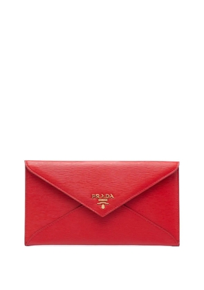 Prada Pre-Owned 2013-2026 Vitello Move Envelope clutch bag - Red