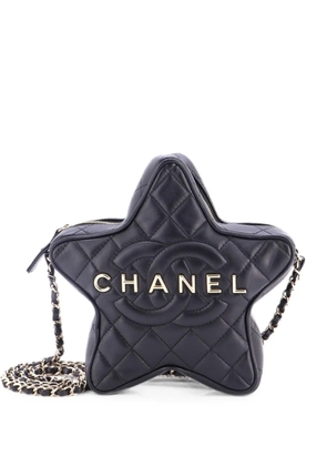 CHANEL Pre-Owned CC Walk of Fame Star Bag Quilted Lambskin crossbody bag - Black