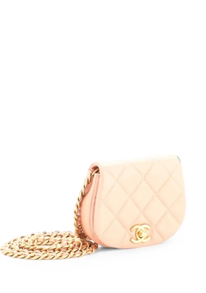 CHANEL Pre-Owned Coco Mail Clutch with Chain Quilted Calfskin Mini crossbody bag - Pink