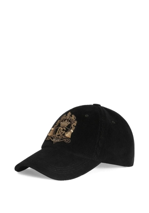 Dolce & Gabbana corduroy baseball hat - Black