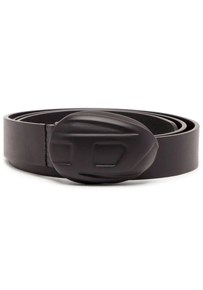 Diesel 1DR logo-buckle leather belt - Black
