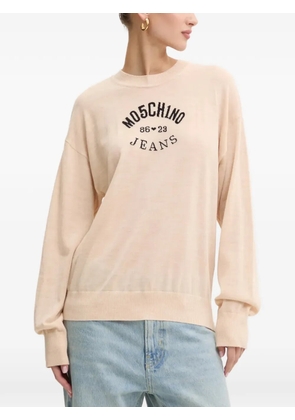 MOSCHINO JEANS logo knitwear - Neutrals