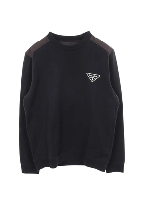 Prada Pre-Owned 2010s triangle-logo sweatshirt - Black
