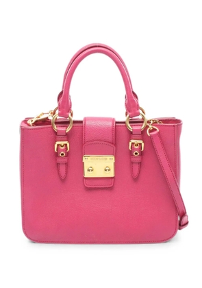 Miu Miu Pre-Owned 2000s Madras tote bag - Pink