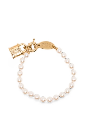 Vivienne Westwood small Celestia padlock-pendant bracelet - Gold