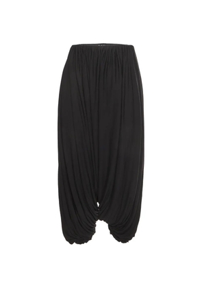 Loewe Pre-Owned draped jersey trousers - Black