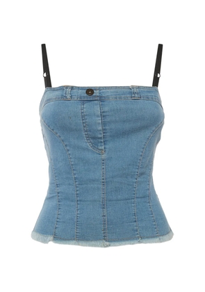 D&G open-back denim top - Blue