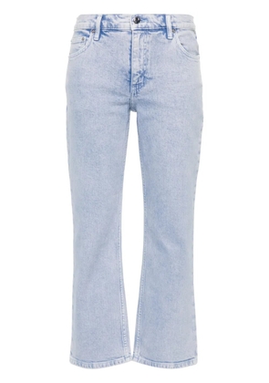 Tory Burch mid-rise cropped jeans - Blue