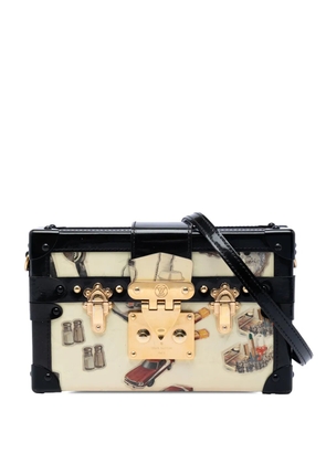 Louis Vuitton Pre-Owned 2015 Monogram Vernis Stickers Petite Malle crossbody bag - Neutrals