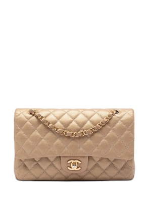 CHANEL Pre-Owned 2014-2015 Medium Classic Iridescent Caviar Double Flap shoulder bag - Neutrals