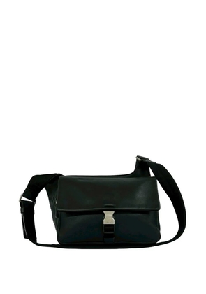 Prada Pre-Owned 2010-2026 Leather Buckle Messenger Bag crossbody bag - Black