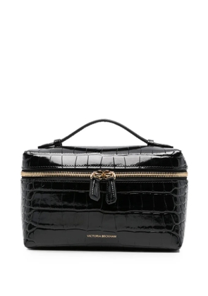 Victoria Beckham Dorian Vanity embossed-croc tote bag - Black