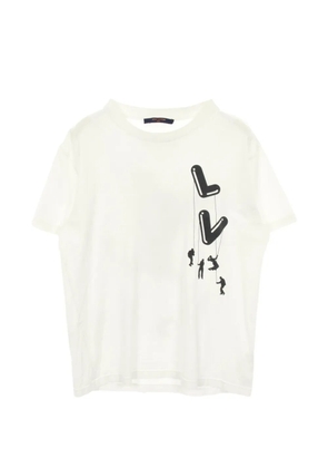 Louis Vuitton Pre-Owned 2000s Floating Print T-shirt - White