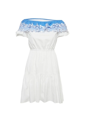 Peter Pilotto Pallas embroidered mini dress - White