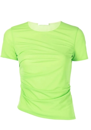 Helmut Lang ruched-detail T-shirt - Green