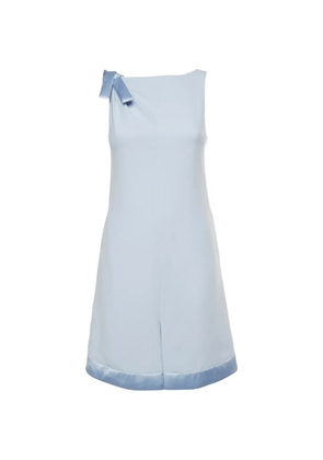 Emporio Armani Pre-Owned bow-detail sleeveless mini dress - Blue