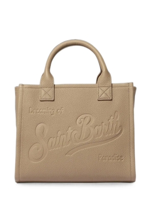 MC2 Saint Barth Vanity embossed leather tote bag - Neutrals