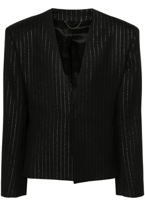 Acne Studios pinstripe metallic-threading blazer - Black