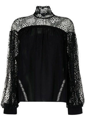 IRO Digwed lace-embellished blouse - Black
