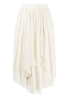 ISABEL MARANT draped high-waisted skirt - Neutrals