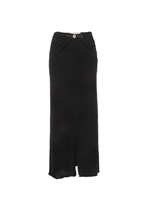 Valentino Garavani Pre-Owned slit-detail maxi skirt - Black