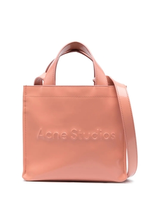 Acne Studios mini logo-embossed tote bag - Pink