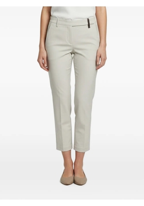 Brunello Cucinelli Monili-embellishment trousers - Neutrals