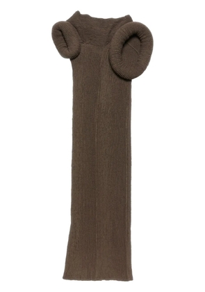 Acne Studios asymmetric dress - Brown