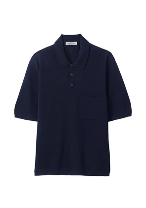 Johnstons of Elgin knitted polo shirt - Blue