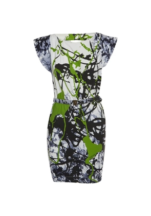 Just Cavalli Vintage belted mini dress - White