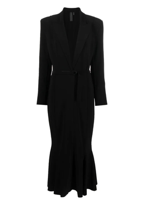 Norma Kamali flared blazer long dress - Black