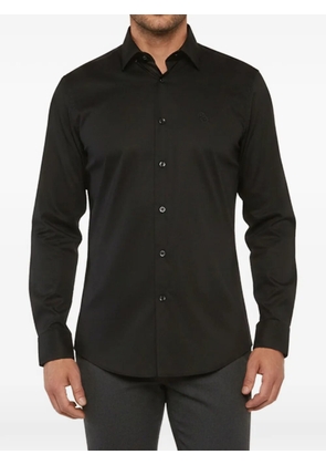 Cavalli Class jacquard button-up shirt - Black