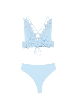 Mazzei V-neck bikini - Blue
