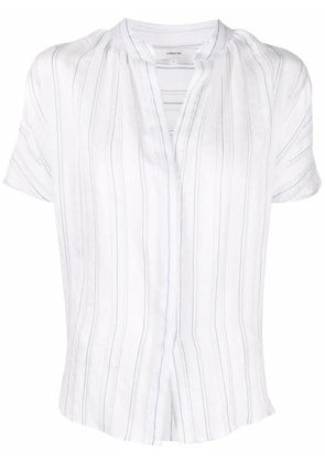 Vince striped short-sleeve shirt - White