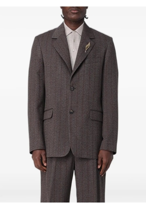 Golden Goose pinstripe virgin-wool blazer - Brown
