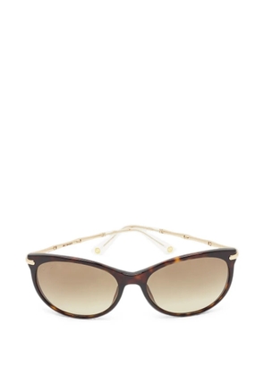Gucci Pre-Owned Bamboo cat-eye sunglasses - Brown