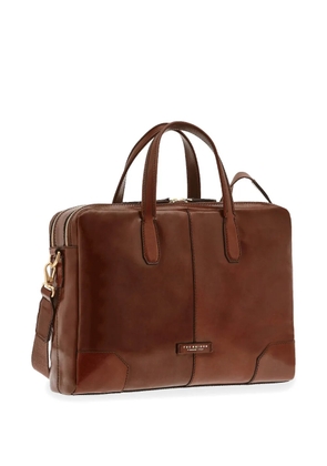 The Bridge Vespucci leather briefcase - Brown
