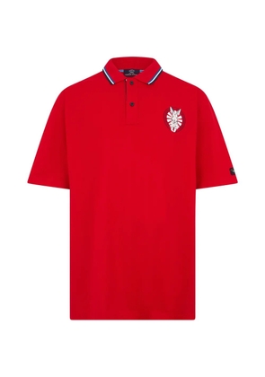 Paul & Shark striped-collar logo-print polo shirt - Red