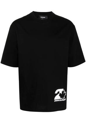 DSQUARED2 logo-print cotton T-shirt - Black