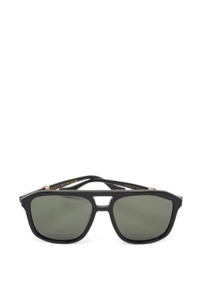 Gucci Pre-Owned Web GG1494S pilot-frame sunglasses - Black