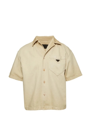 Prada Pre-Owned short-sleeve denim shirt - Neutrals